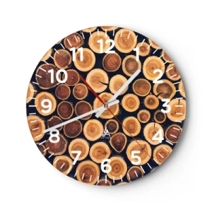 Ceas de perete - Ceas pe sticlă - Cât de bătrân sunt? - 40x40 cm