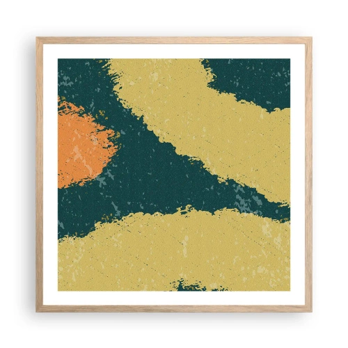 Poster în ramă de stejar deschis - Abstracție - în slow motion - 60x60 cm