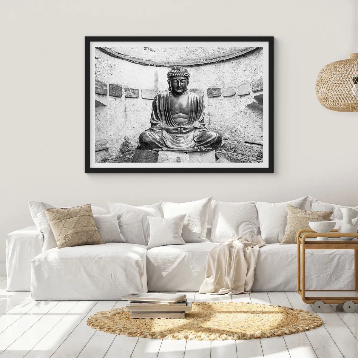Poster în ramă neagră - La sursa păcii - 91x61 cm