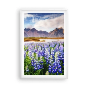 Poster în ramă albă - Putere și severitate alături de blândețe - 61x91 cm