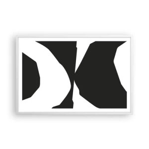 Poster în ramă albă - Pozitiv -negativ - 91x61 cm