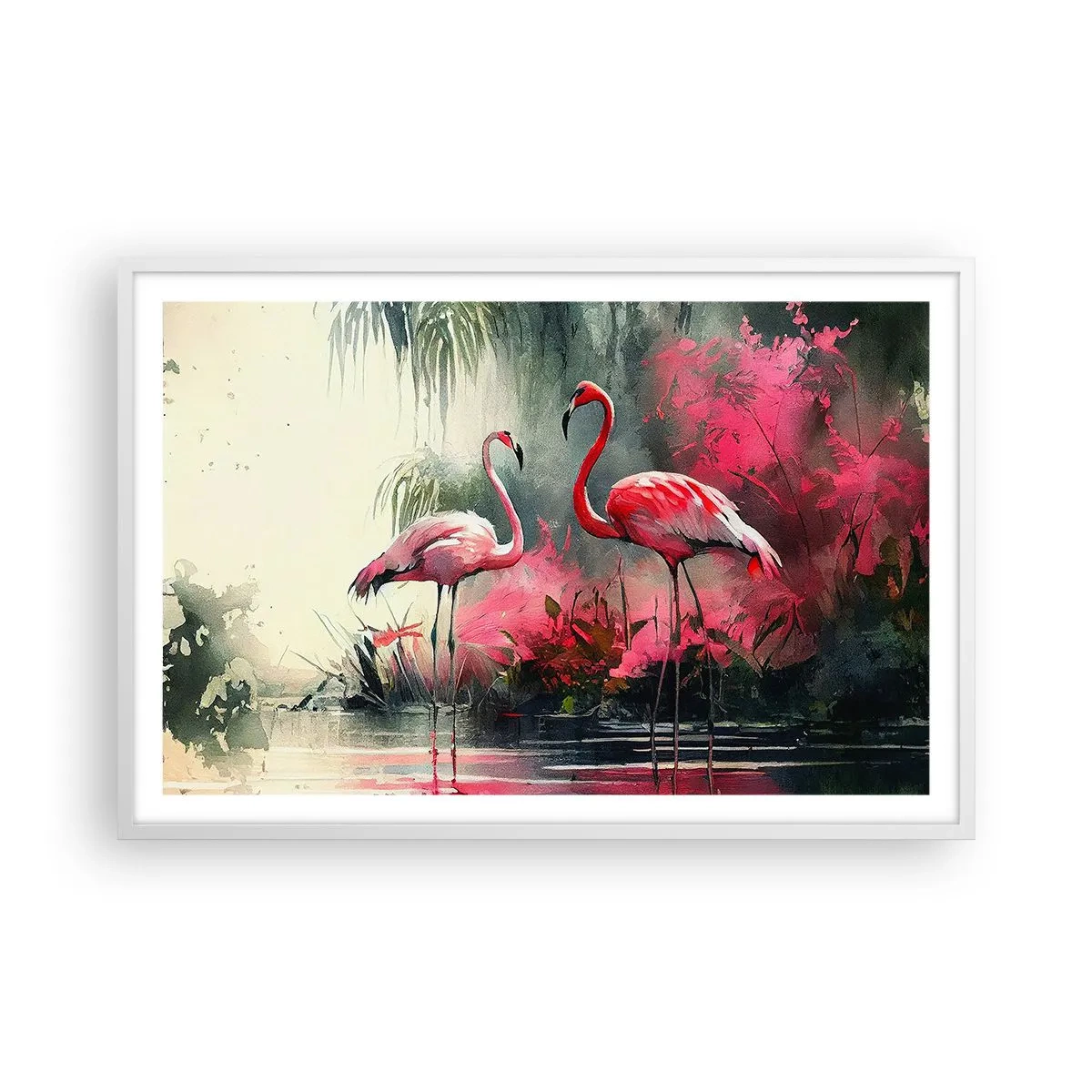 Poster în ramă albă - O lecție de farmec natural - 91x61 cm