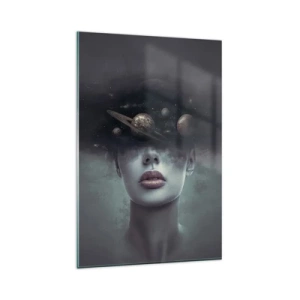 Tablou pe sticlă - Și planetele o iau razna... - 80x120 cm