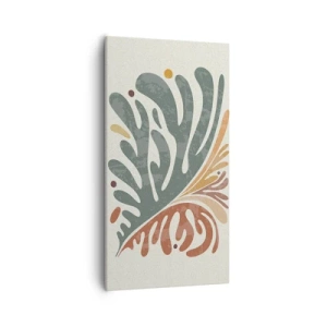 Tablou pe pânză - Frunză multicoloră - 55x100 cm