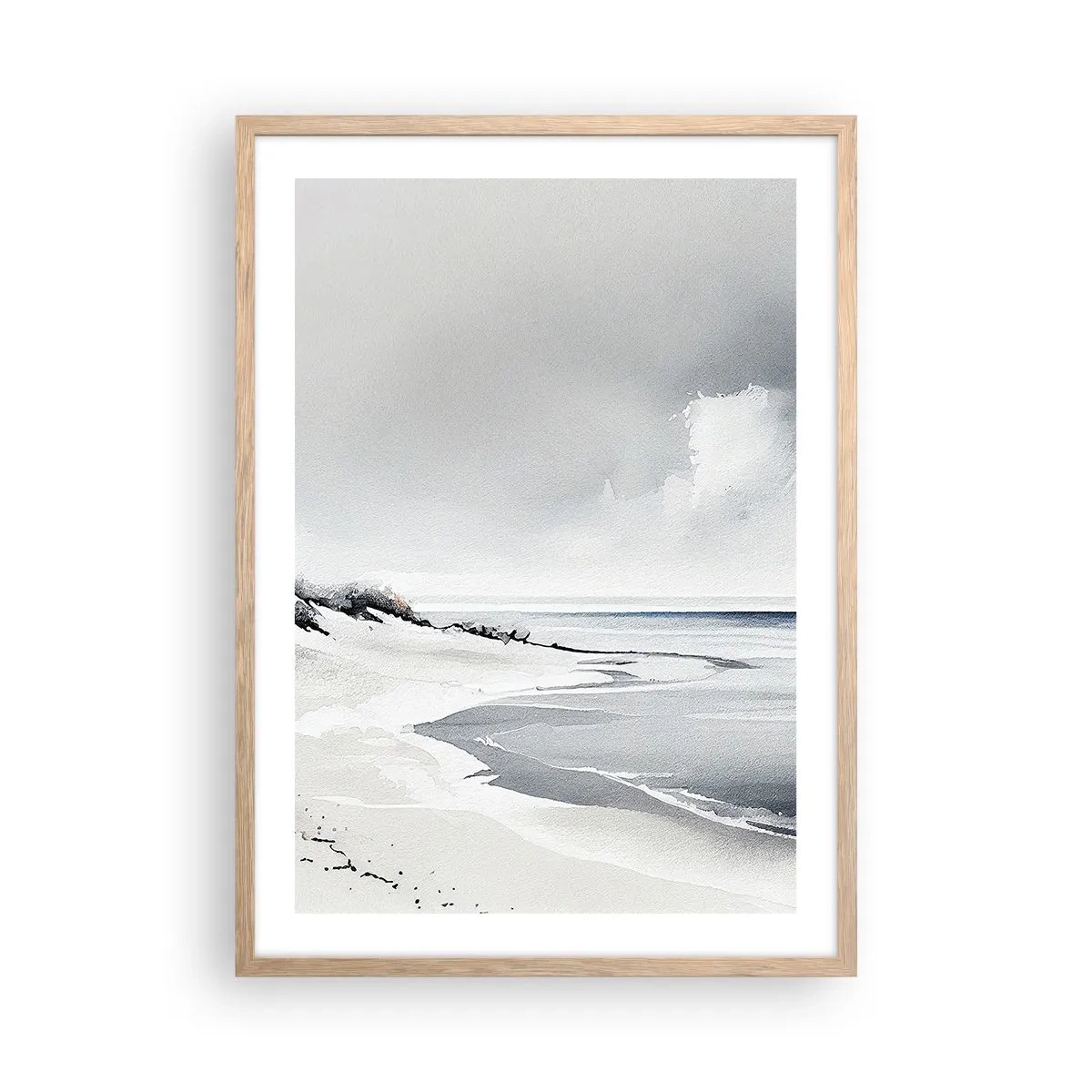 Poster în ramă de stejar deschis - Întotdeauna împreună - 50x70 cm