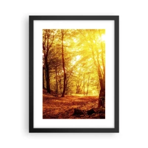 Poster în ramă neagră - Spre o poiană de aur - 30x40 cm