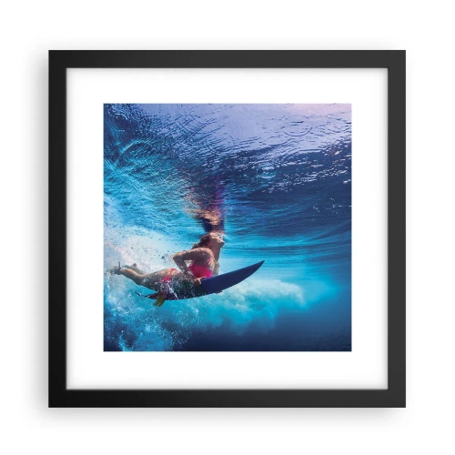 Poster în ramă neagră - Profunzimea bucuriei - 30x30 cm