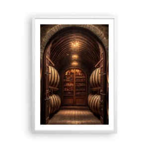 Poster în ramă albă - Beciul cu atmosferă - 50x70 cm