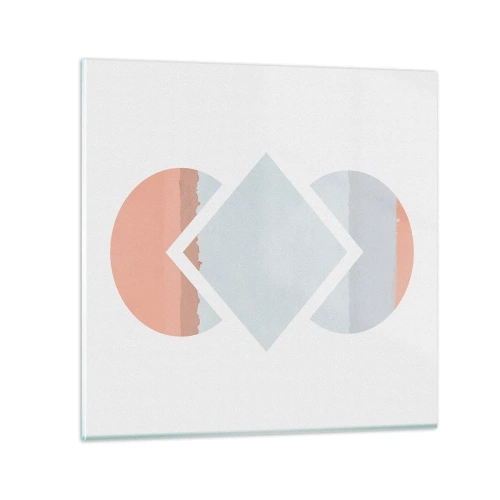 Tablou pe sticlă - Situația este clară - 30x30 cm