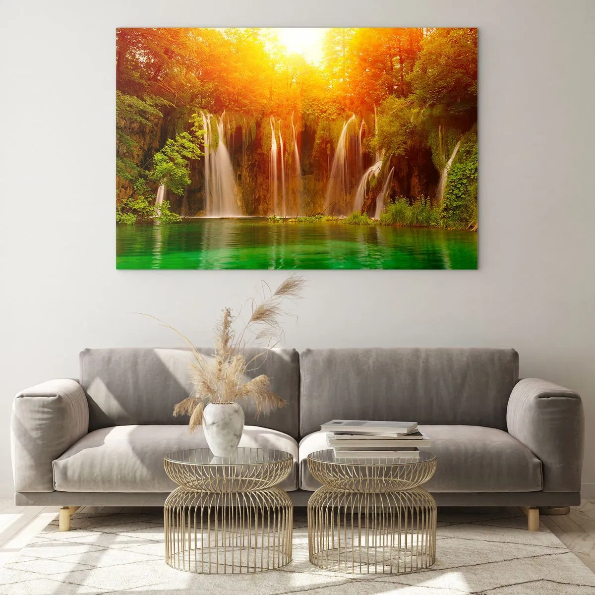 Tablou pe sticlă - La soare și la umbră - 120x80 cm