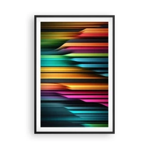 Poster în ramă neagră - Orgă de lumină - 61x91 cm