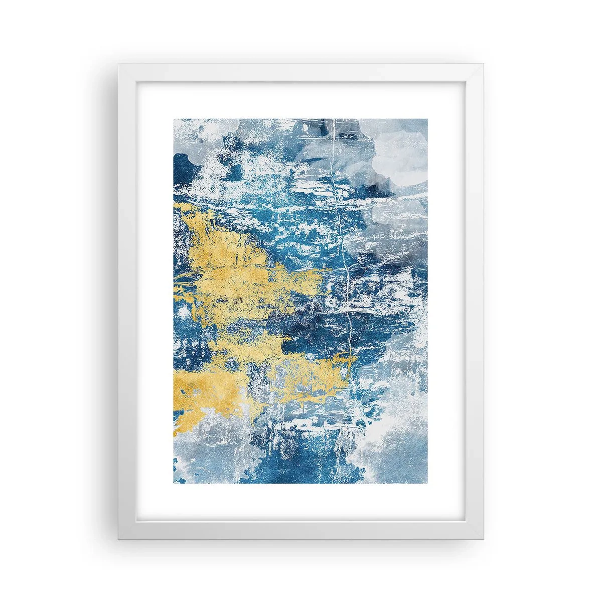 Poster în ramă albă - Abstracție de vreme - 30x40 cm