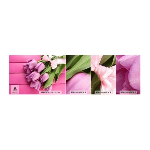Mostră de Tapet Standard Eco - Doar pentru tine - Flori, Lalele, Buchet de flori - 100x30 cm