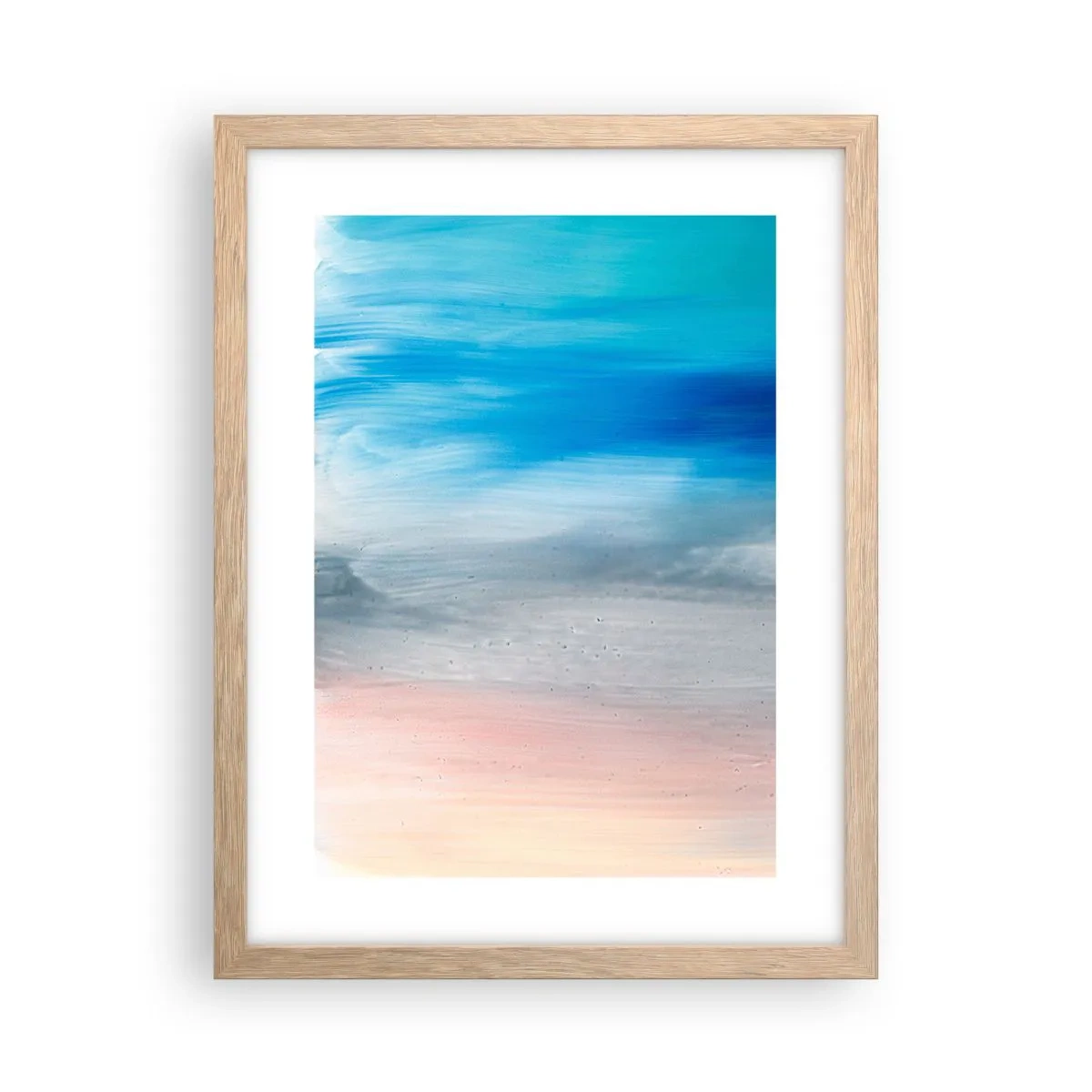 Poster în ramă de stejar deschis - Elemente: aer - 30x40 cm