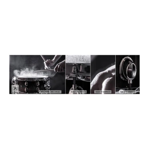 Mostră tapet autocolant Deluxe Sticker - Pulsul muzicii - Muzică, Un instrument muzical, Tobă - 100x30 cm