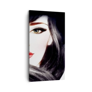 Tablou pe pânză - Privirea de safir - 45x80 cm