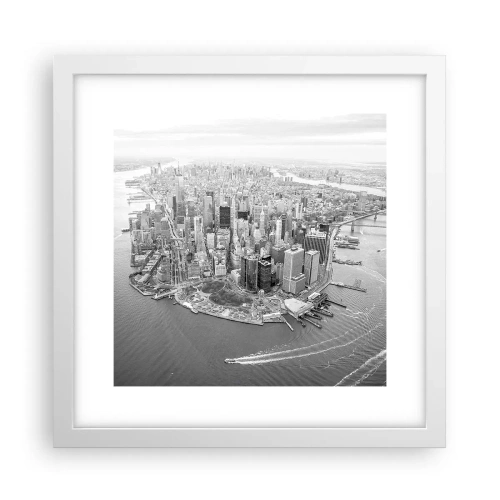 Poster în ramă albă - Cum să nu iubești? - 30x30 cm