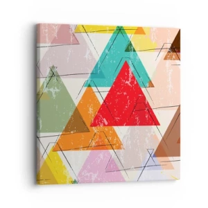 Tablou pe pânză - Trei câte trei - 30x30 cm