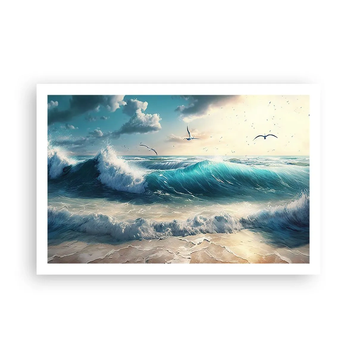 Poster - Sunetul valurilor doar pentru tine - 91x61 cm