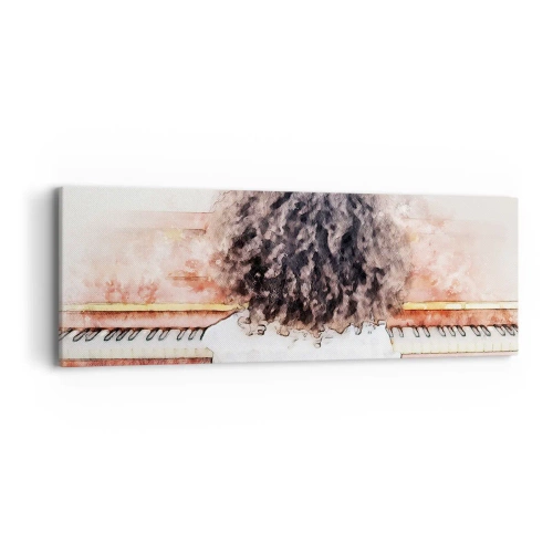 Tablou pe pânză - Într-o lume a muzicii - 90x30 cm
