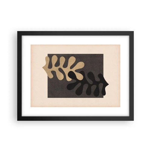 Poster în ramă neagră - Absență și completare - 40x30 cm