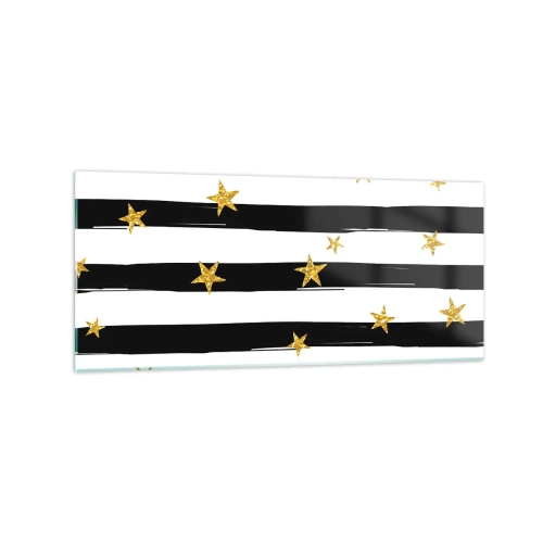 Tablou pe sticlă - Cu toții ne-am născut sub o stea norocoasă - 120x50 cm