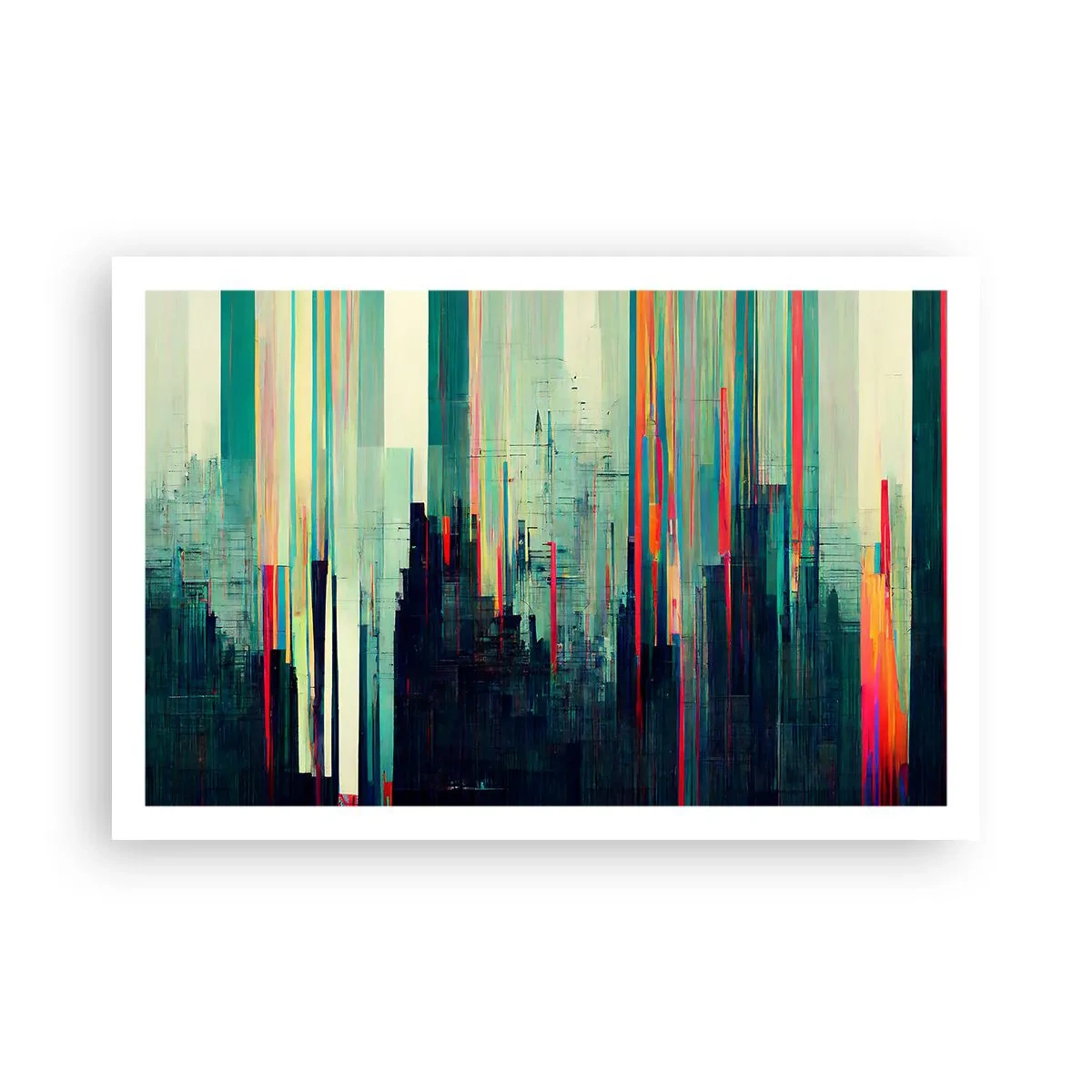 Poster - Oraș futurist - 91x61 cm