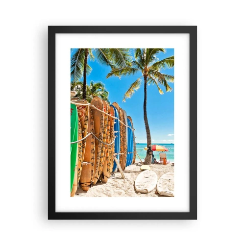 Poster în ramă neagră - Distracție însorită - 30x40 cm