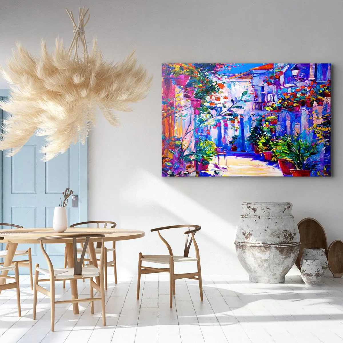Tablou pe pânză - Impresie - străduță italiană - 120x80 cm