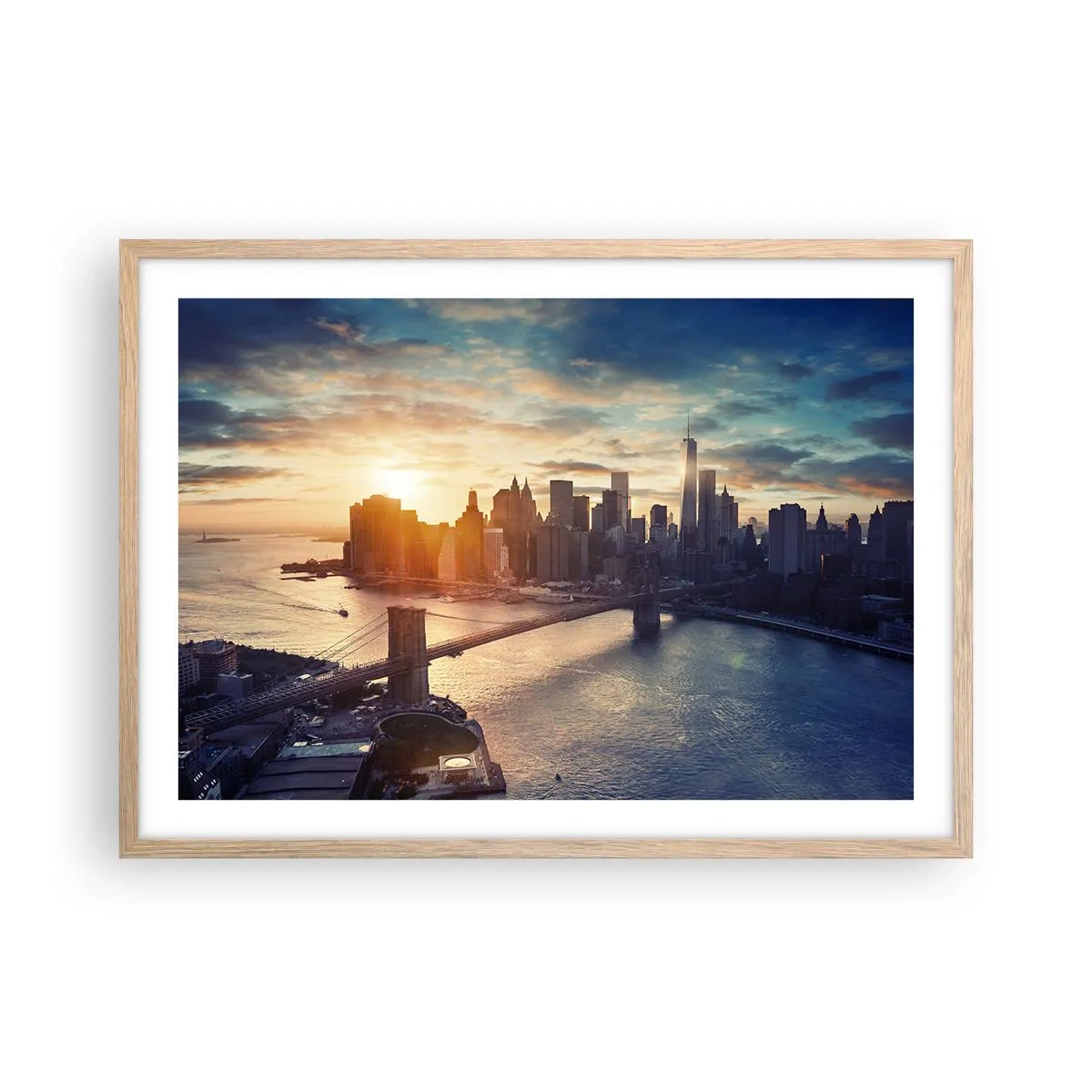 Poster în ramă de stejar deschis - Un monument al culturii occidentale - 70x50 cm