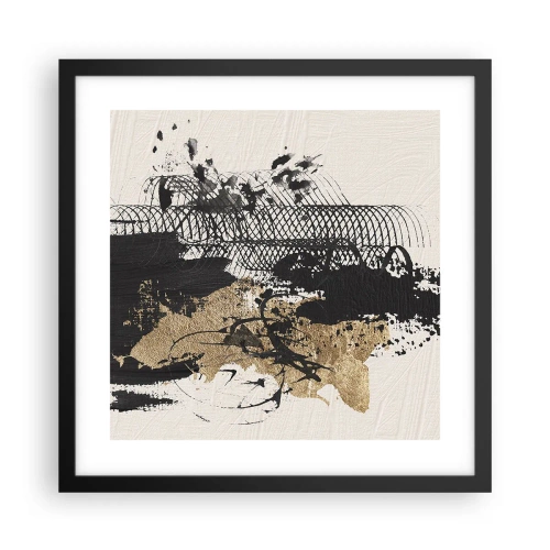 Poster în ramă neagră - Compoziție cu pasiune - 40x40 cm
