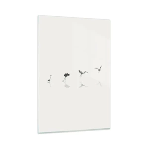 Tablou pe sticlă - Patru pași simpli - 80x120 cm