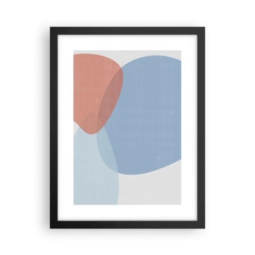 Poster în ramă neagră - Relații pastelate - 30x40 cm