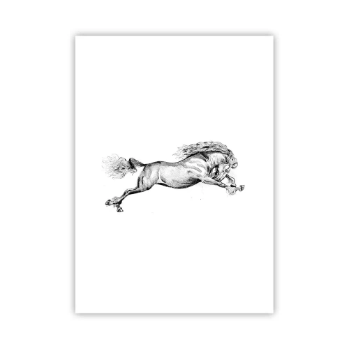 Poster - Oprit din galop - 50x70 cm