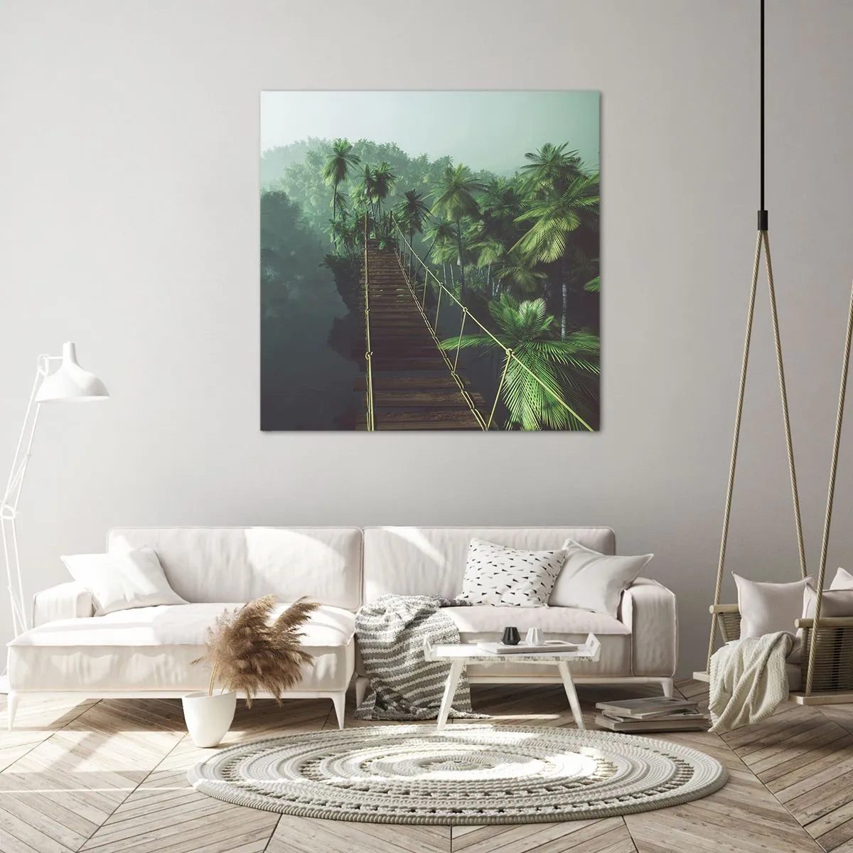 Tablou pe pânză - Deasupra cazanului verde - 50x50 cm