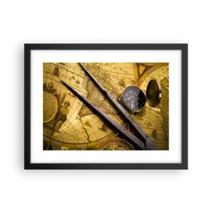 Poster în ramă neagră - Unde sunt aceste comori? - 40x30 cm