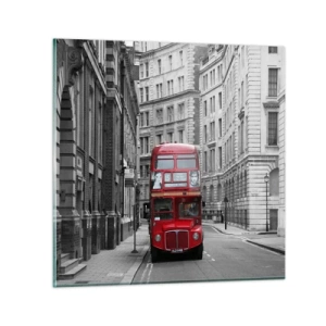 Tablou pe sticlă - Viața de zi cu zi nu trebuie să fie gri - 30x30 cm