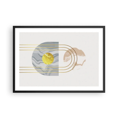 Poster în ramă neagră - Lumină și strălucire - 70x50 cm