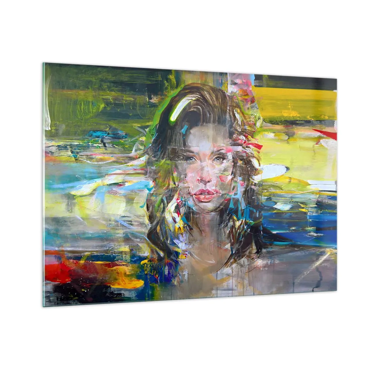 Tablou pe sticlă - În spatele cortinei de aer - 100x70 cm