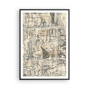 Poster în ramă neagră - Așteaptă să fie descifrat - 70x100 cm