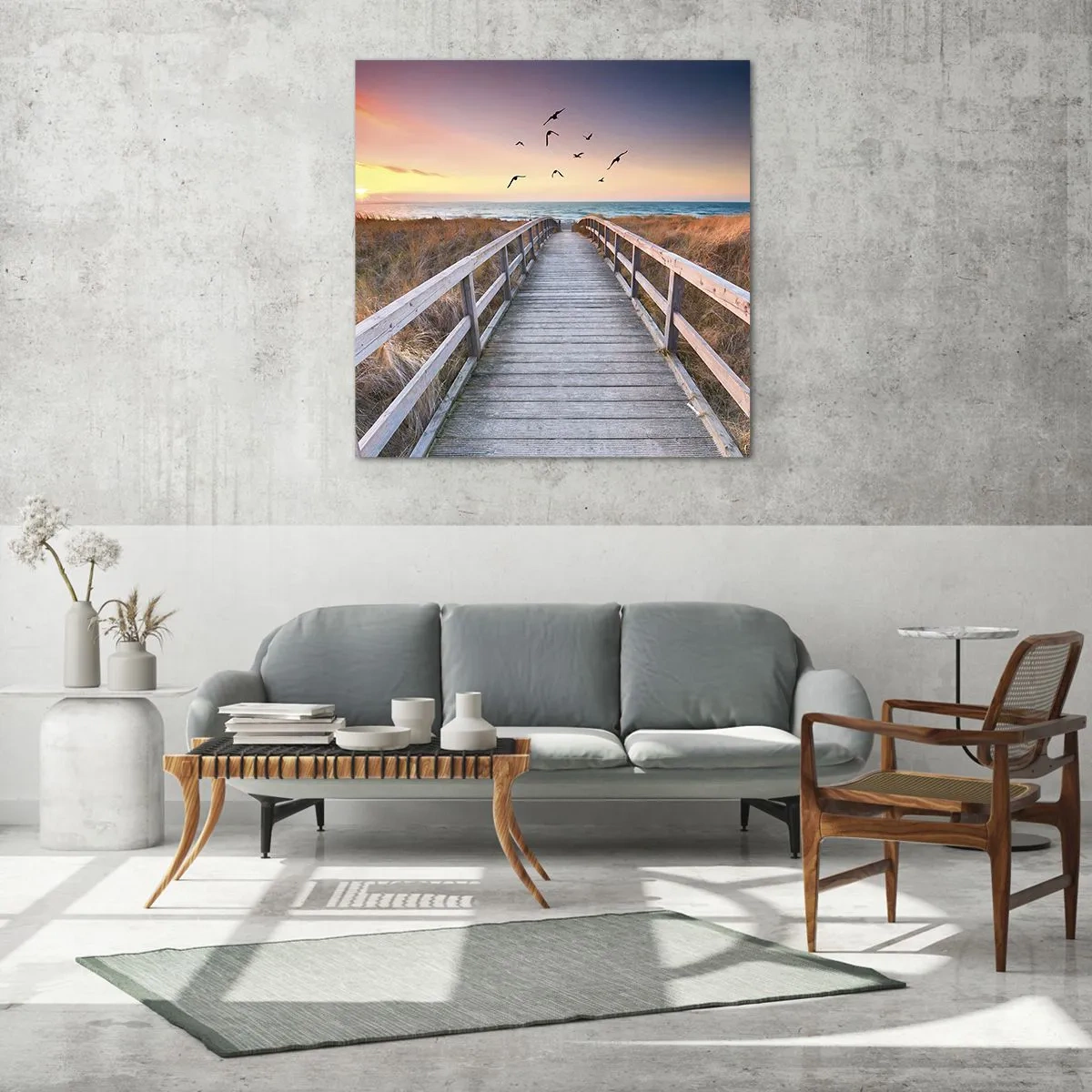 Tablou pe sticlă - Spațiul pentru a zbura - 30x30 cm