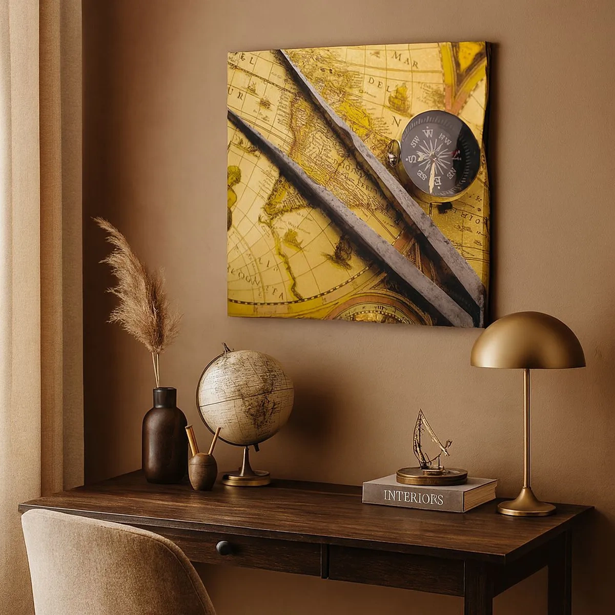 Tablou pe pânză - Unde sunt aceste comori? - 30x30 cm