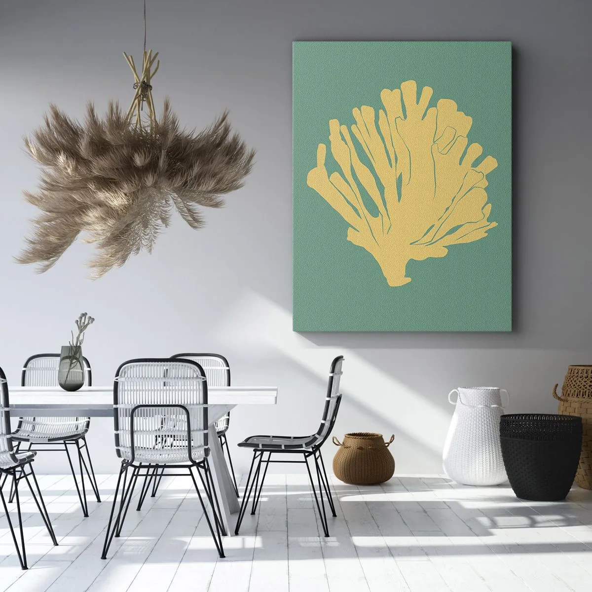 Tablou pe pânză - Tufișul din pădurea subacvatică - 70x100 cm