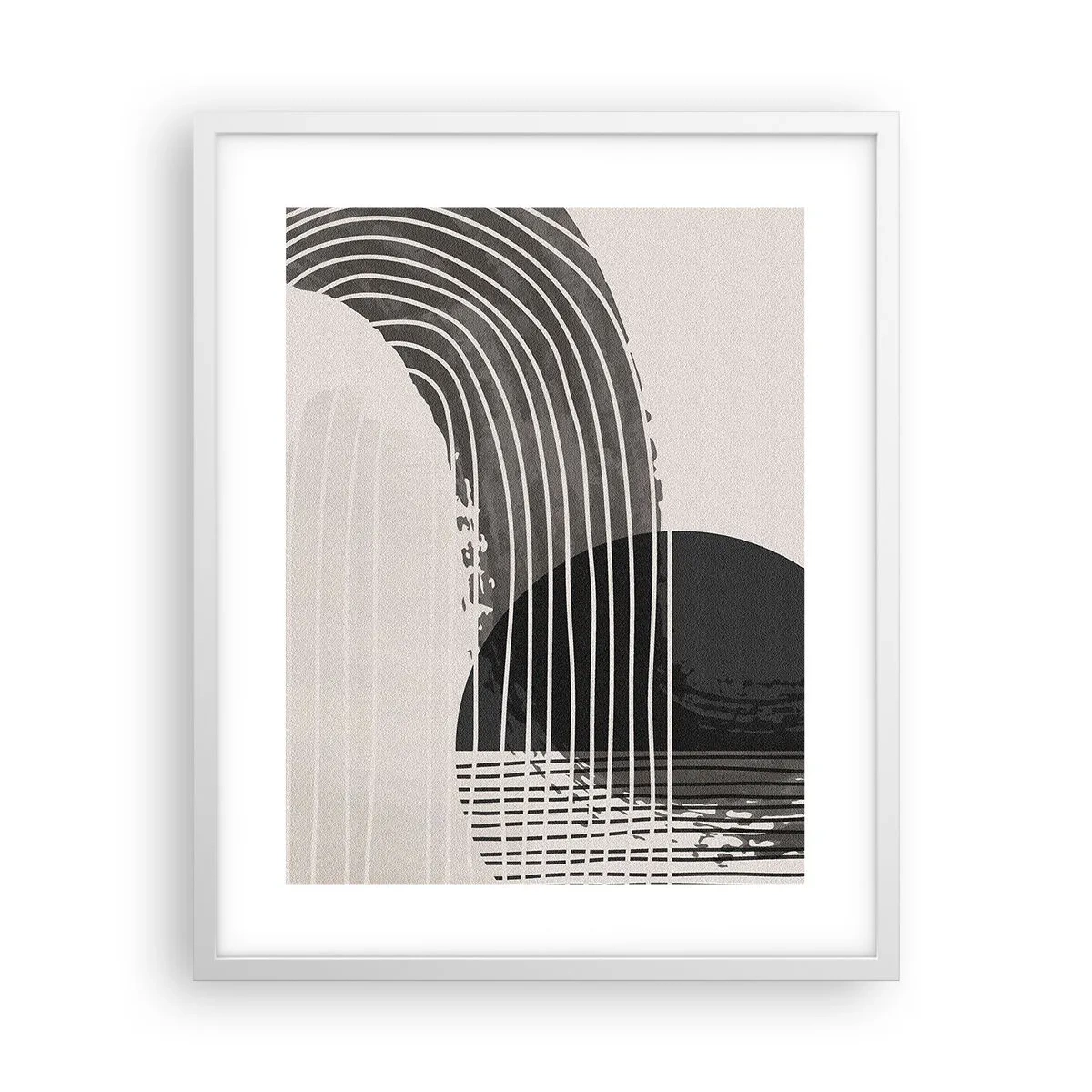 Poster în ramă albă - Până acolo și înapoi - 40x50 cm