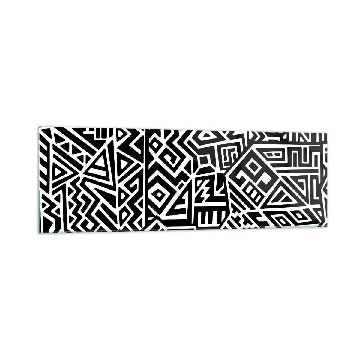 Tablou pe sticlă - Compoziție precolumbiană - 160x50 cm