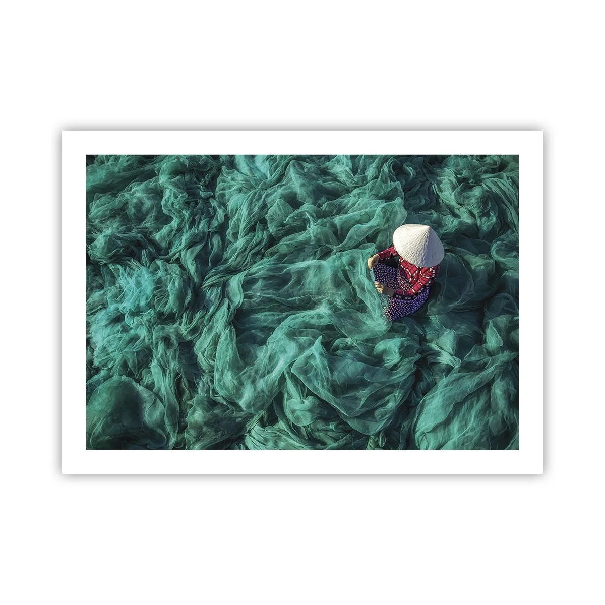 Poster - Într-o mare de rețea - 70x50 cm