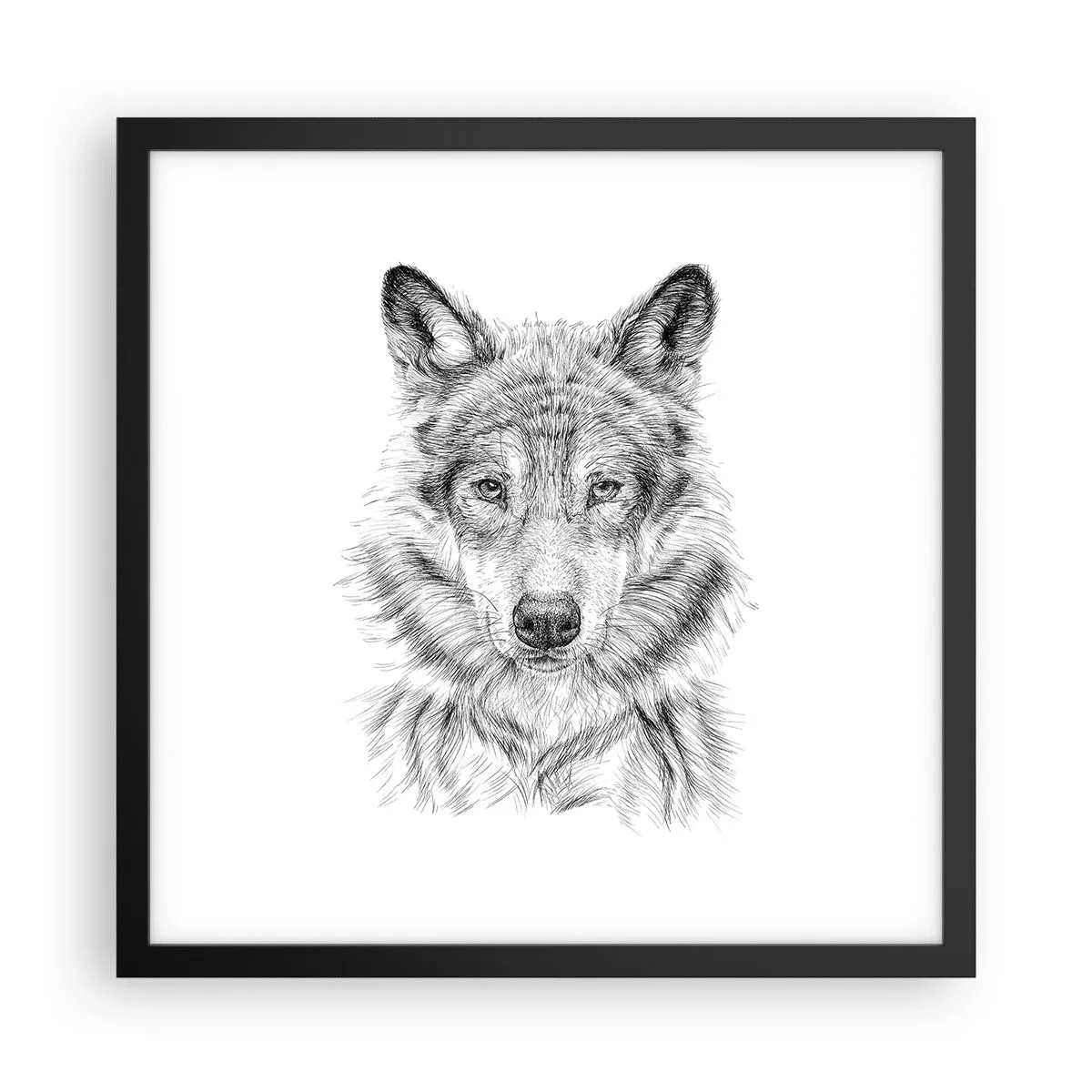 Poster în ramă neagră - Un lider înnăscut - 40x40 cm