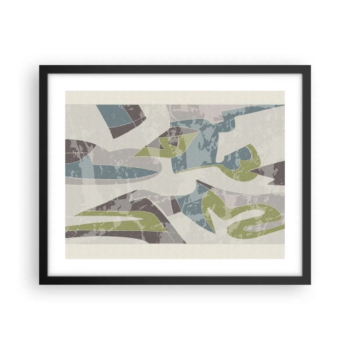 Poster în ramă neagră - Compoziție din spatele geamului - 50x40 cm