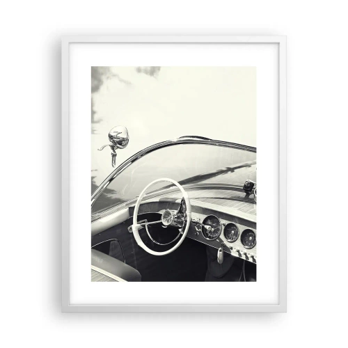 Poster în ramă albă - E timpul pentru cei bogați - 40x50 cm