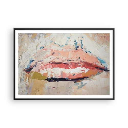 Poster în ramă neagră - Trezește simțurile - 100x70 cm